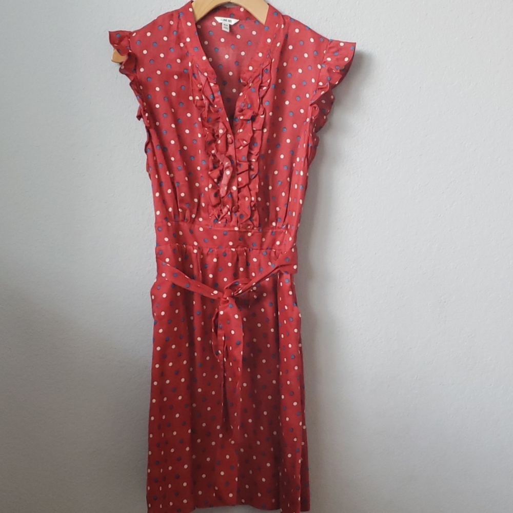 Polka-dot Shift dress with Pockets